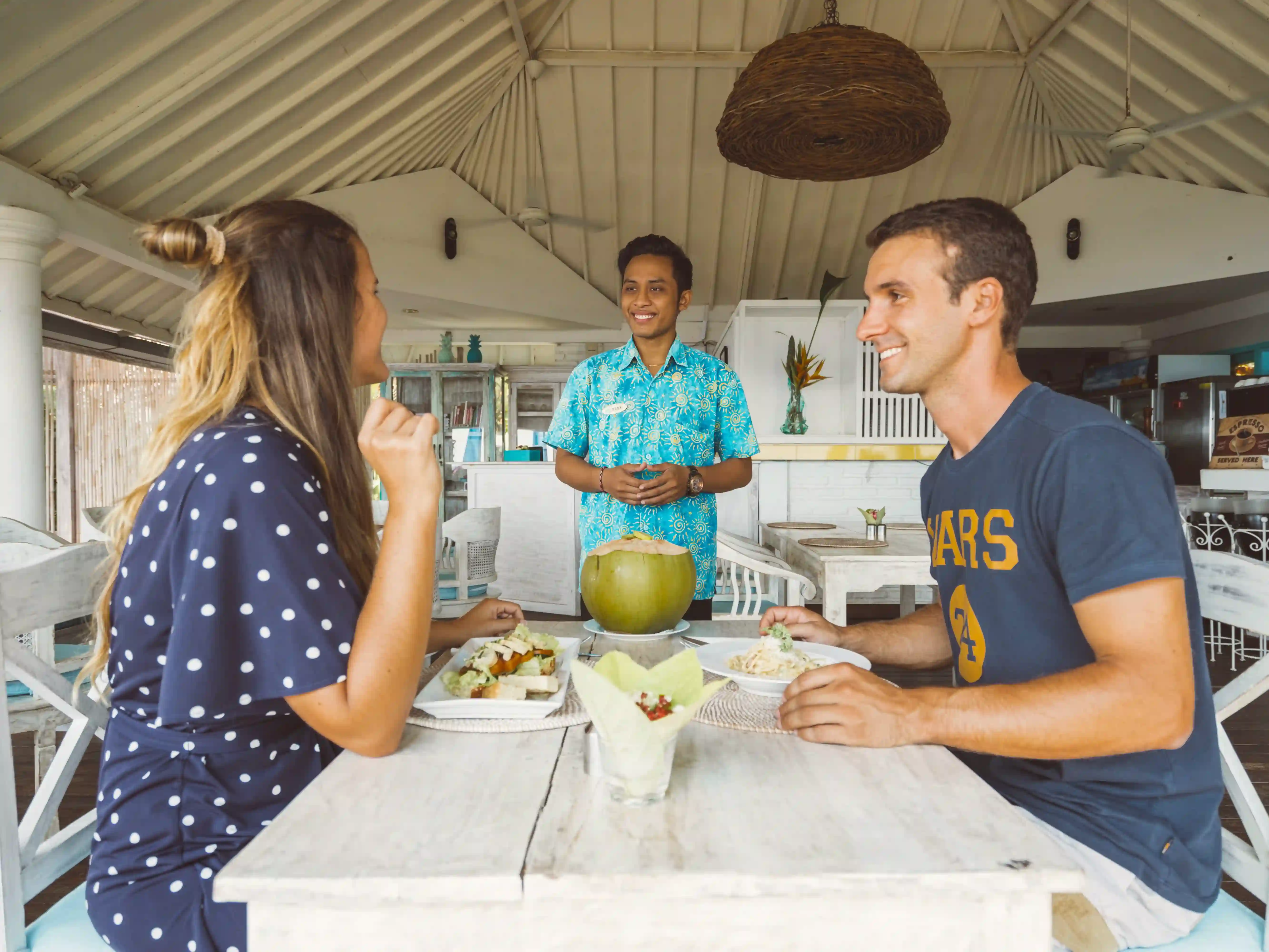 Elegant restaurant setting at Mayo Resort Bali during exclusive promotion